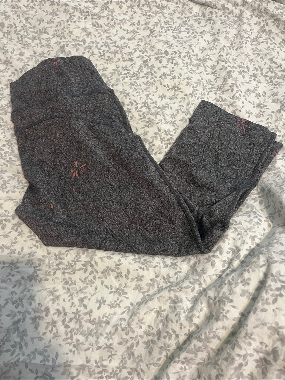 Women's Grey Print MPG active wear tights